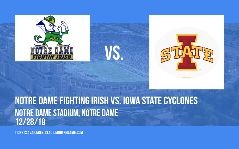 PARKING: Camping World Bowl: Notre Dame Fighting Irish vs. Iowa State Cyclones at Notre Dame Stadium tickets PARKING: Camping World Bowl: Notre Dame Fighting Irish vs. Iowa State Cyclones at Notre Dame Stadium