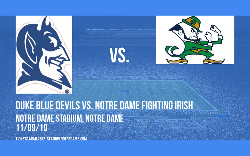 PARKING: Duke Blue Devils vs. Notre Dame Fighting Irish at Notre Dame Stadium tickets PARKING: Duke Blue Devils vs. Notre Dame Fighting Irish at Notre Dame Stadium