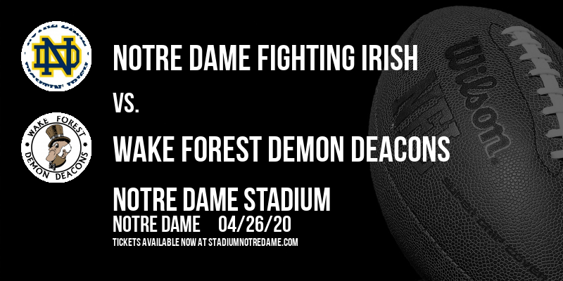 Notre Dame Fighting Irish vs. Wake Forest Demon Deacons at Notre Dame Stadium