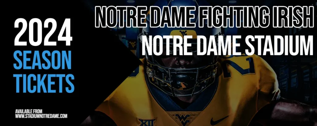 Notre Dame Fighting Irish Football 2024 Season Tickets at Notre Dame Stadium